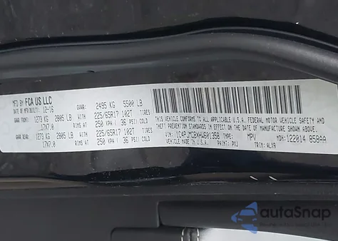 2017 Jeep Cherokee Latitude 4X4 from USA, damaged, VIN 1C4PJMCBXHW601358